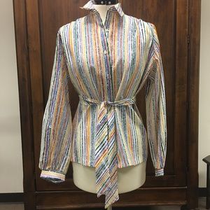 Vintage Alice Stewart Striped Blouse